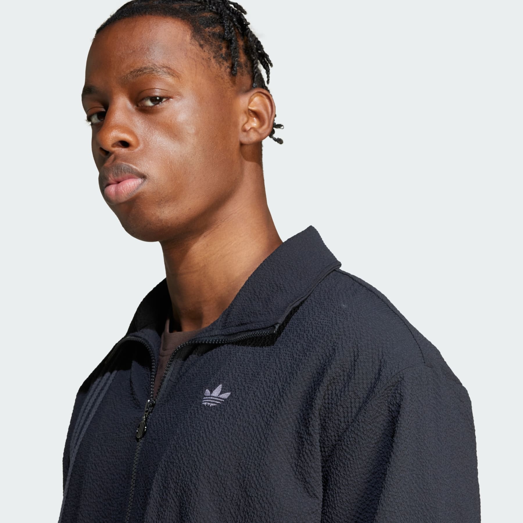 Fashion Seersucker Firebird Track Top - 6