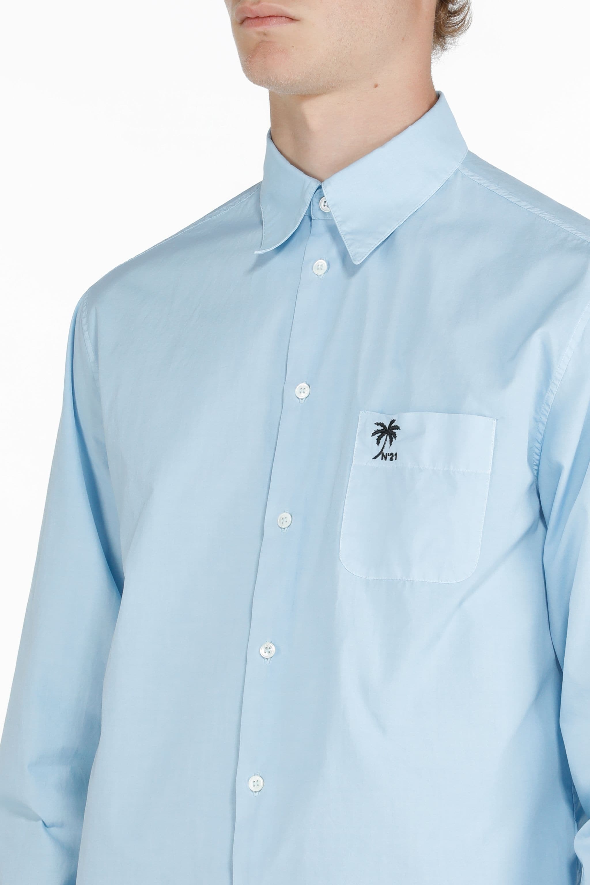 LOGO-EMBROIDERED COTTON SHIRT - 5