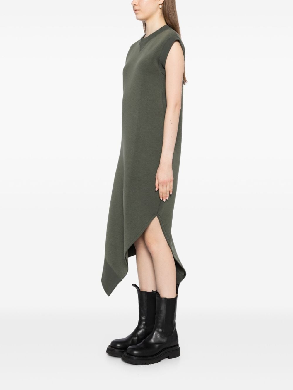 asymmetric scuba dress - 3