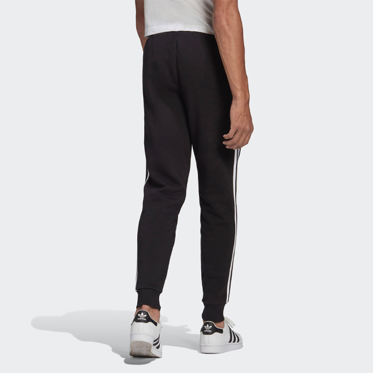 adidas originals Classic Side Stripe Bundle Feet Casual Running Sports Pants Black GN3458 - 3