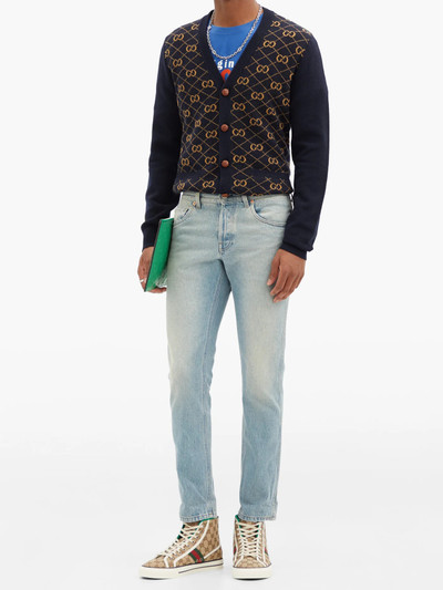 GUCCI Stone-bleached tapered jeans outlook