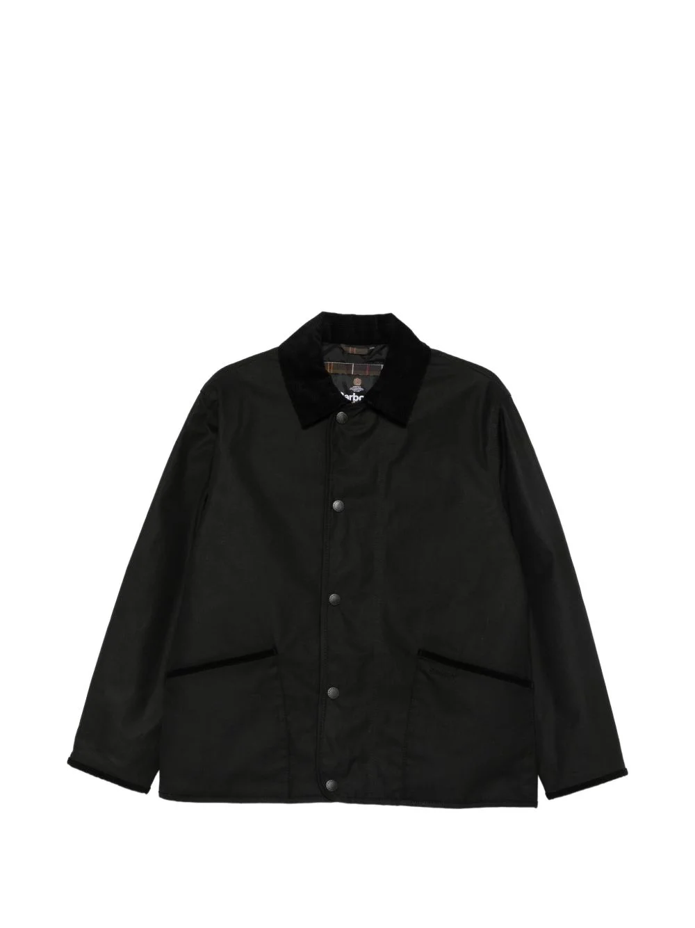 Liddesdale corduroy-collar waxed jacket - 1