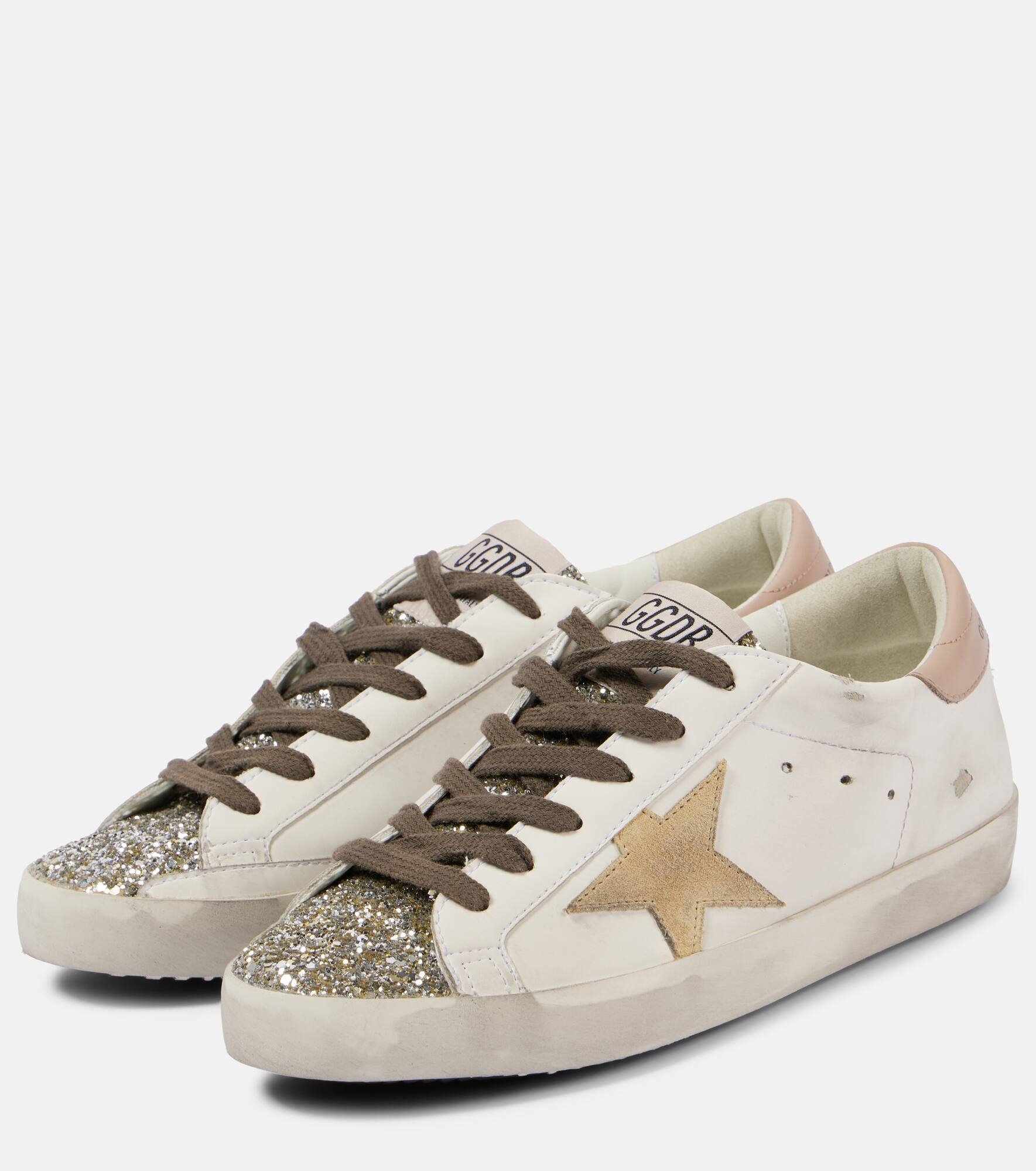 Super-Star glitter leather sneakers - 5