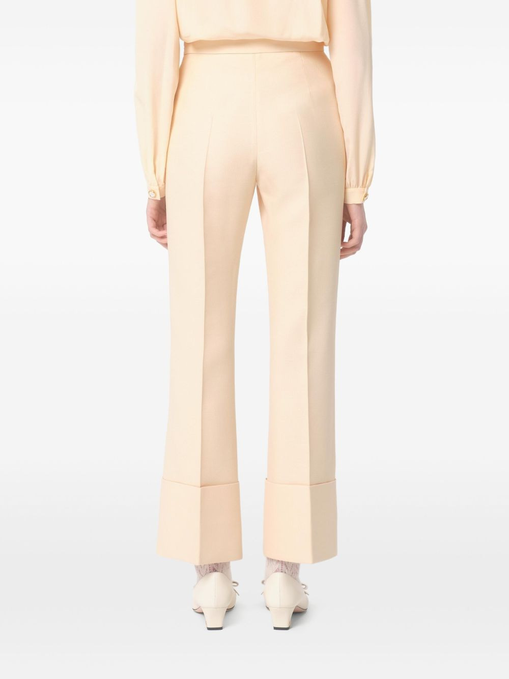 turn-up hem trousers - 4