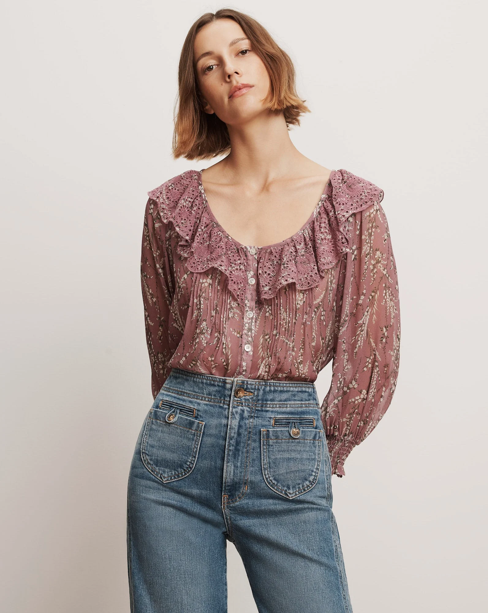 HEWITTS FLORAL BLOUSE - 1
