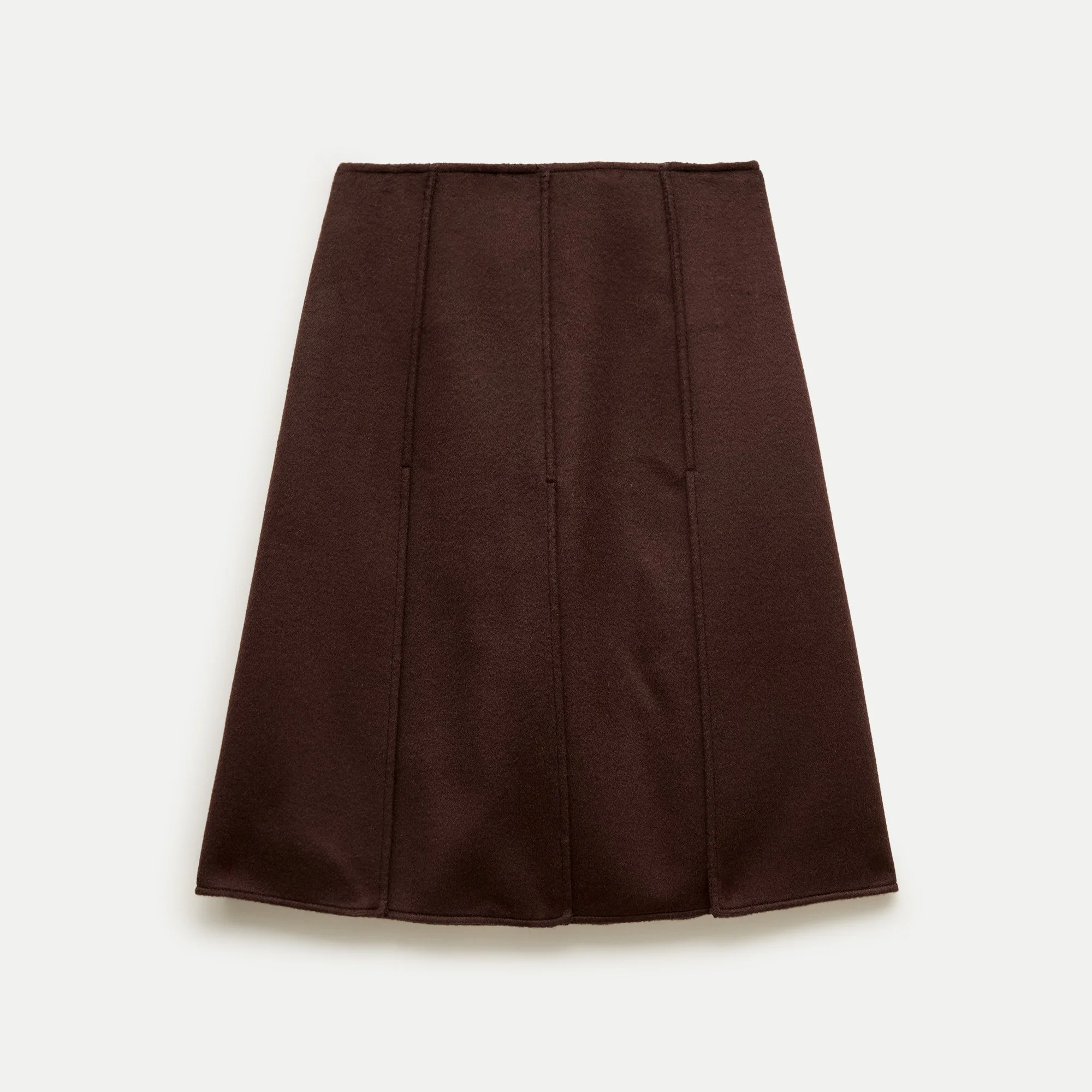 Eckhaus Latta x J.Crew paneled wool-blend skirt - 1