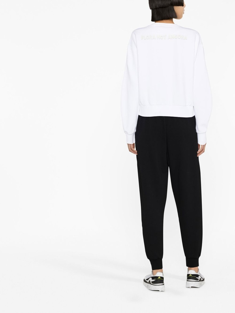 graphic-print tapered track pants 4