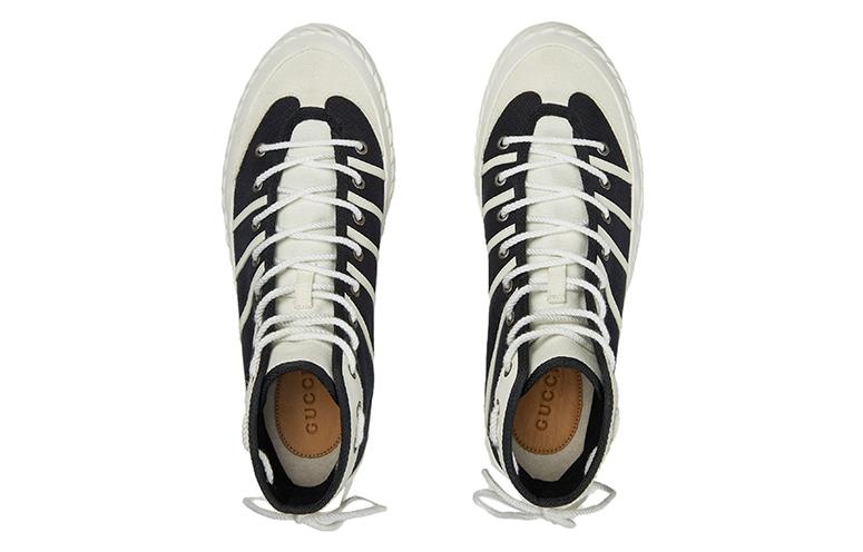 Gucci GG Tortuga High Sneakers 'Black White' 741893-FABJU-1297 - 3