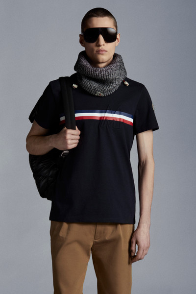 Moncler T-Shirt With Tricolor Applied outlook