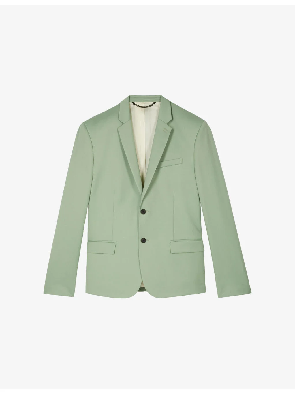 Notch-Lapel Single-Breasted Wool Blazer - 1