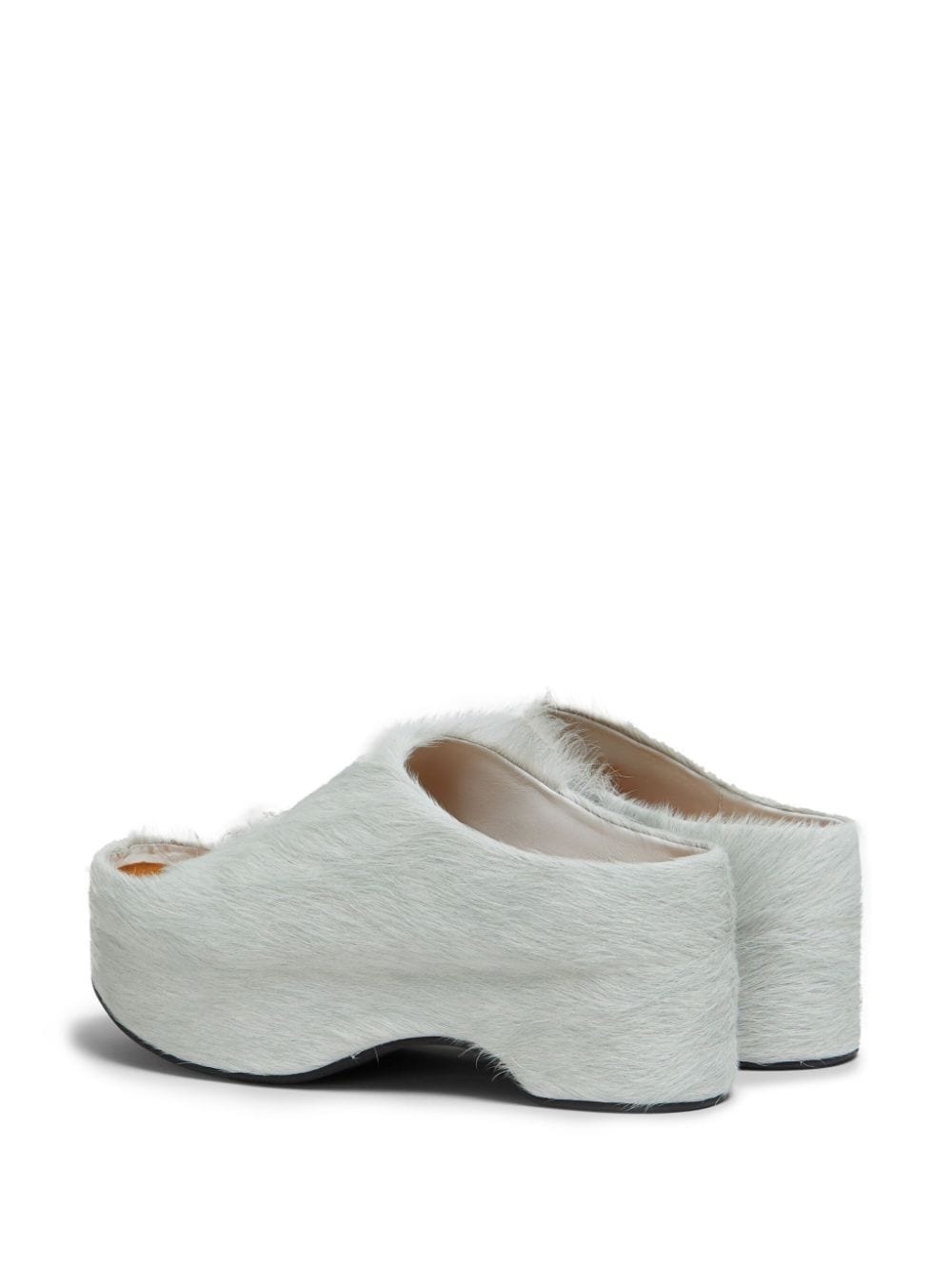 Long-Hair calf-hair chunky sandals - 3