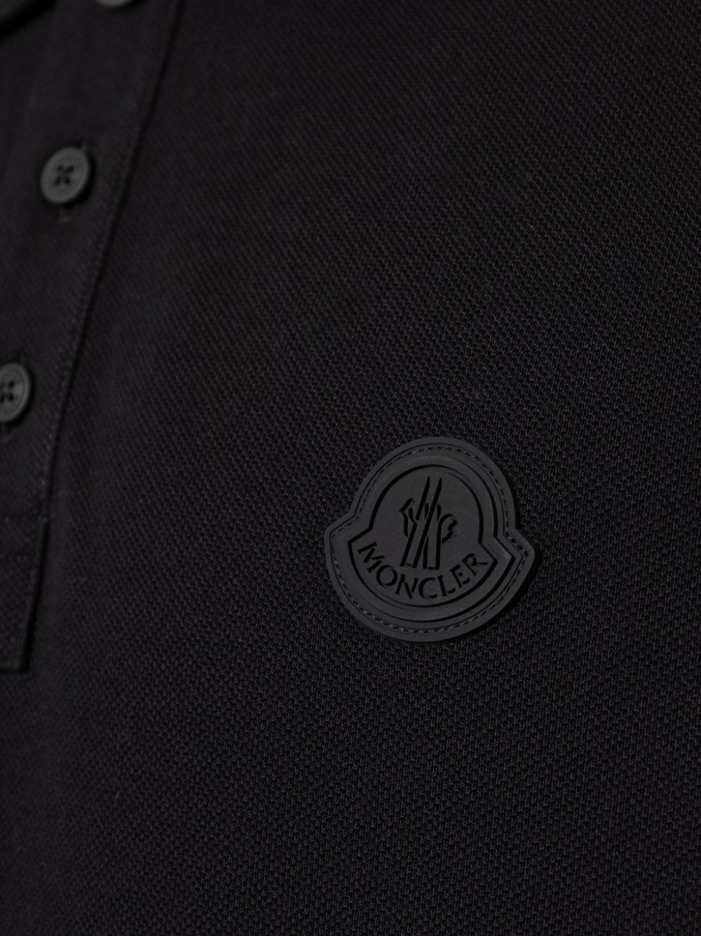 logo-patch cotton polo shirt - 4