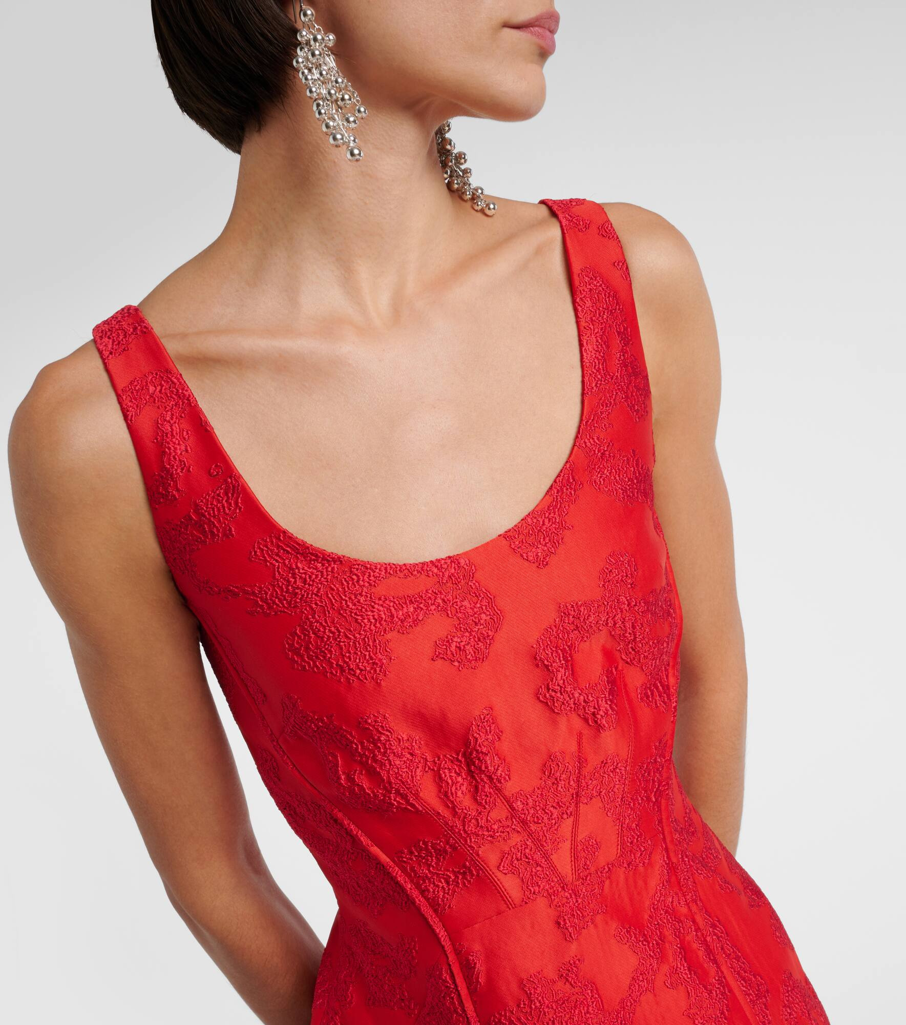 Labrina jacquard bouclé midi dress - 4