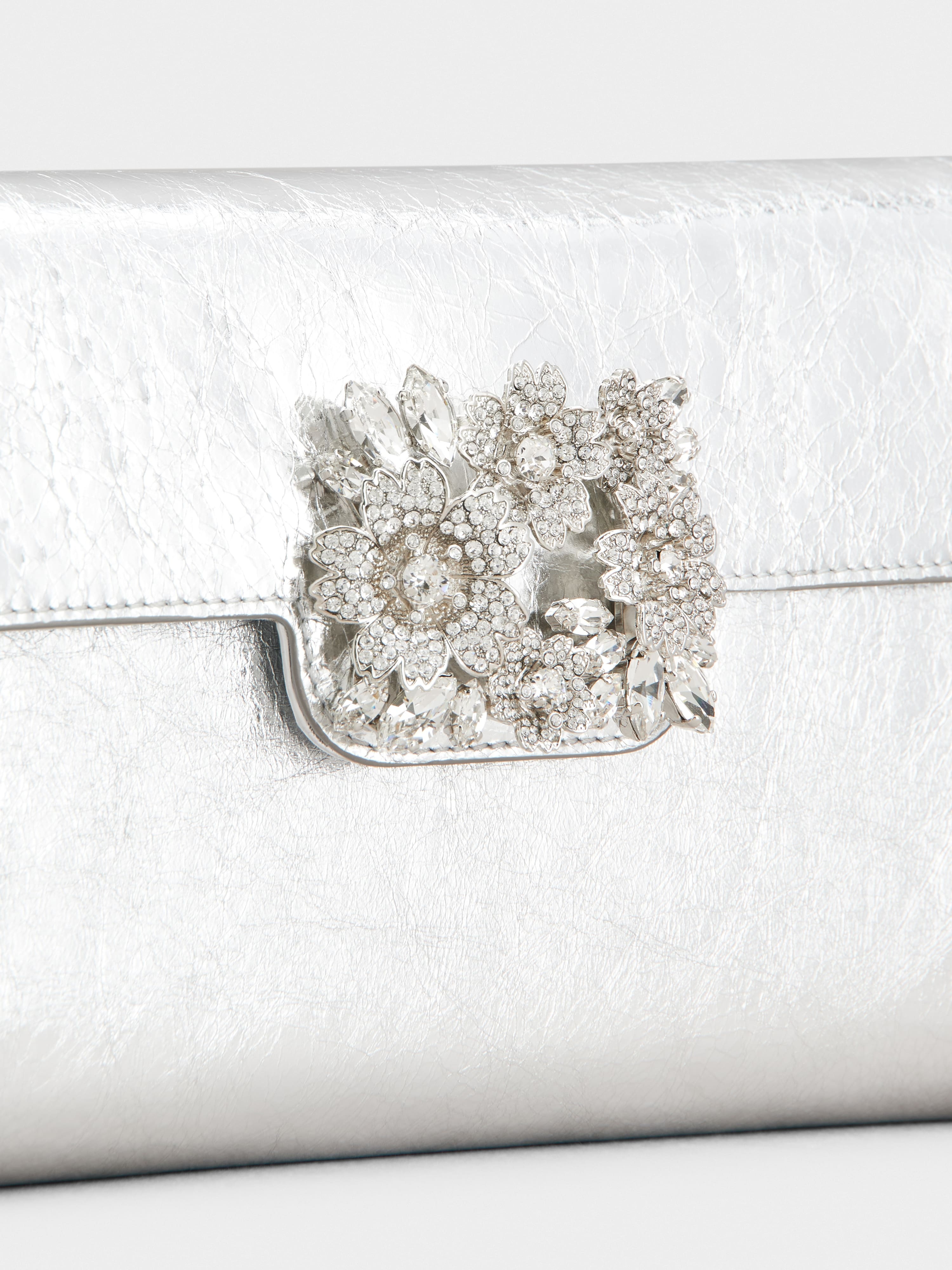 Efflorescence Mini Clutch in leather - 5