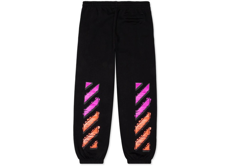 Off-White OFF-WHITE Slim Fit Marker Track Sweatpants Black Multi outlook