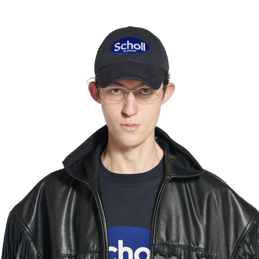 Men's Balenciaga I Scholl Cap in Black Faded - 5