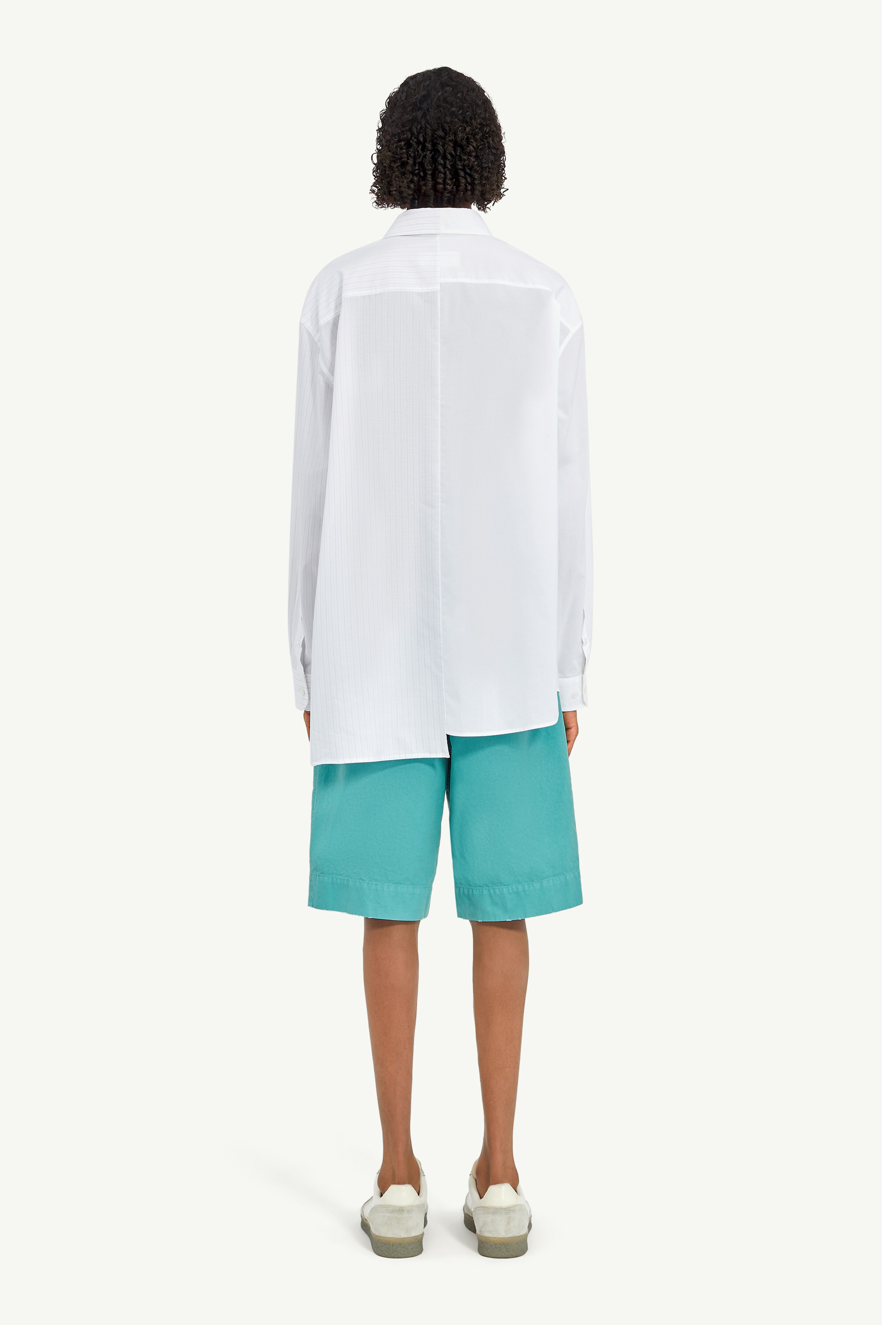 Striped Cotton Poplin Shirt - 4