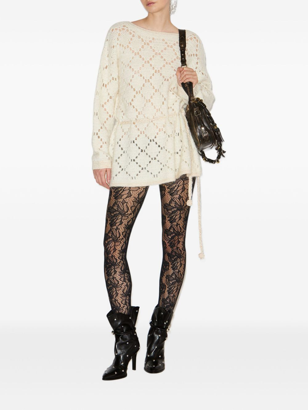 Merida diamond-pattern pullover - 2