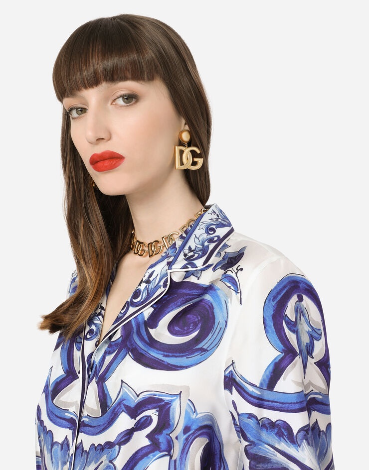 Clip-on earrings with DG logo - 2