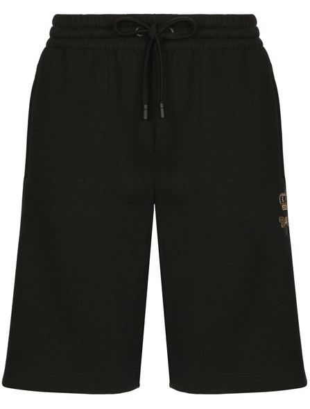 EMBROIDERED LOGO BERMUDA SHORTS - 1