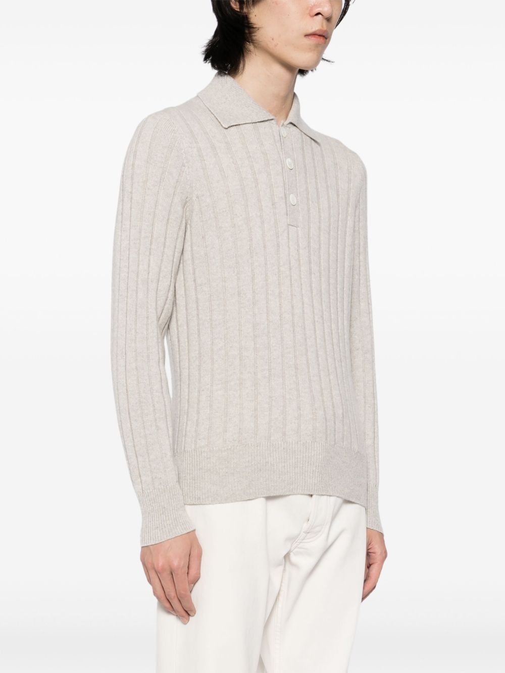 cashmere polo shirt - 3