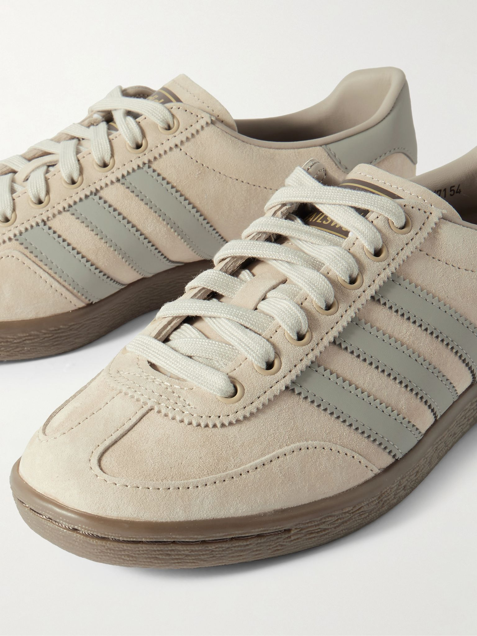 Failsworth SPZL Leather-Trimmed Suede Sneakers Beige - 5