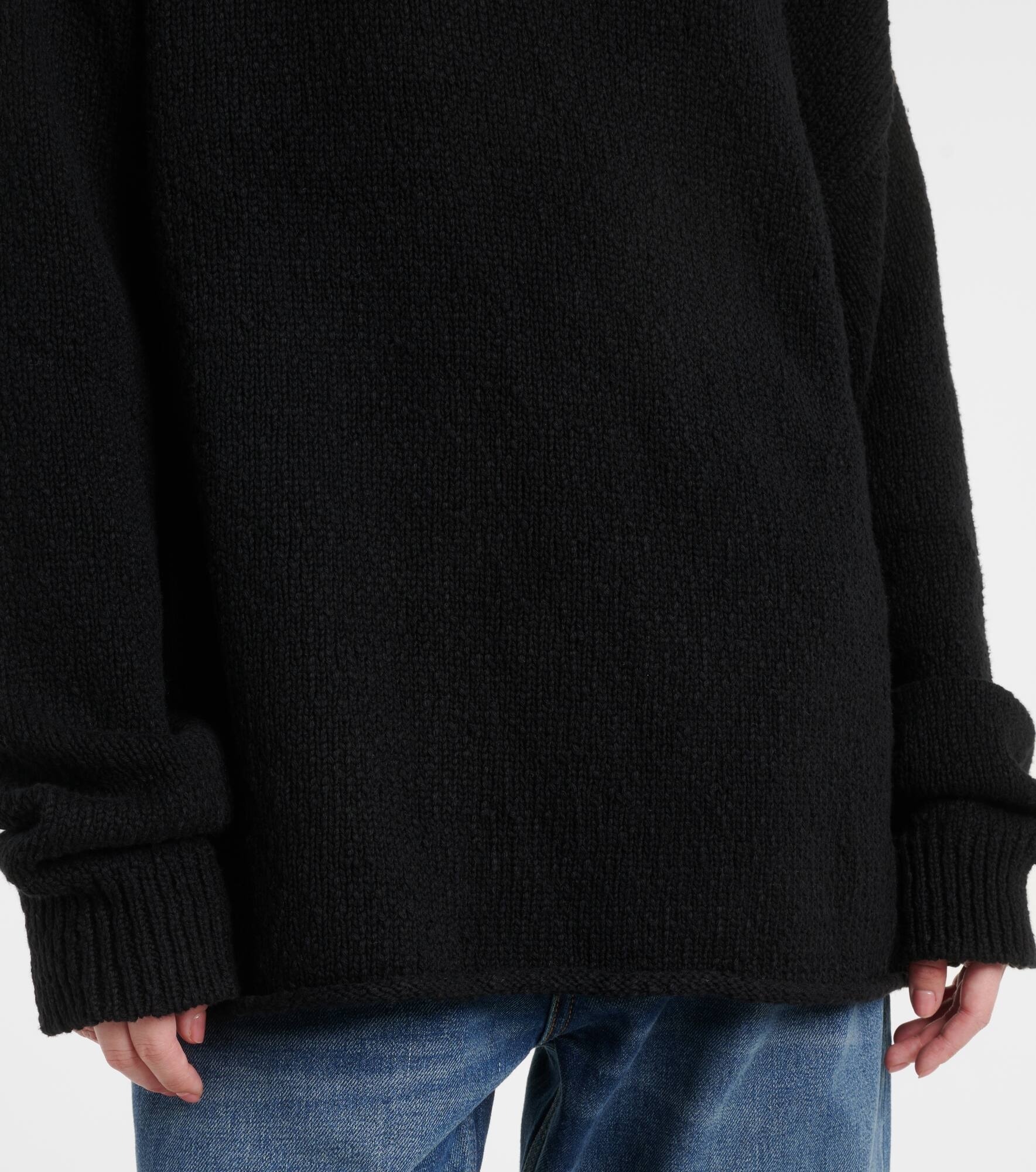 Oversized cotton polo sweater - 5