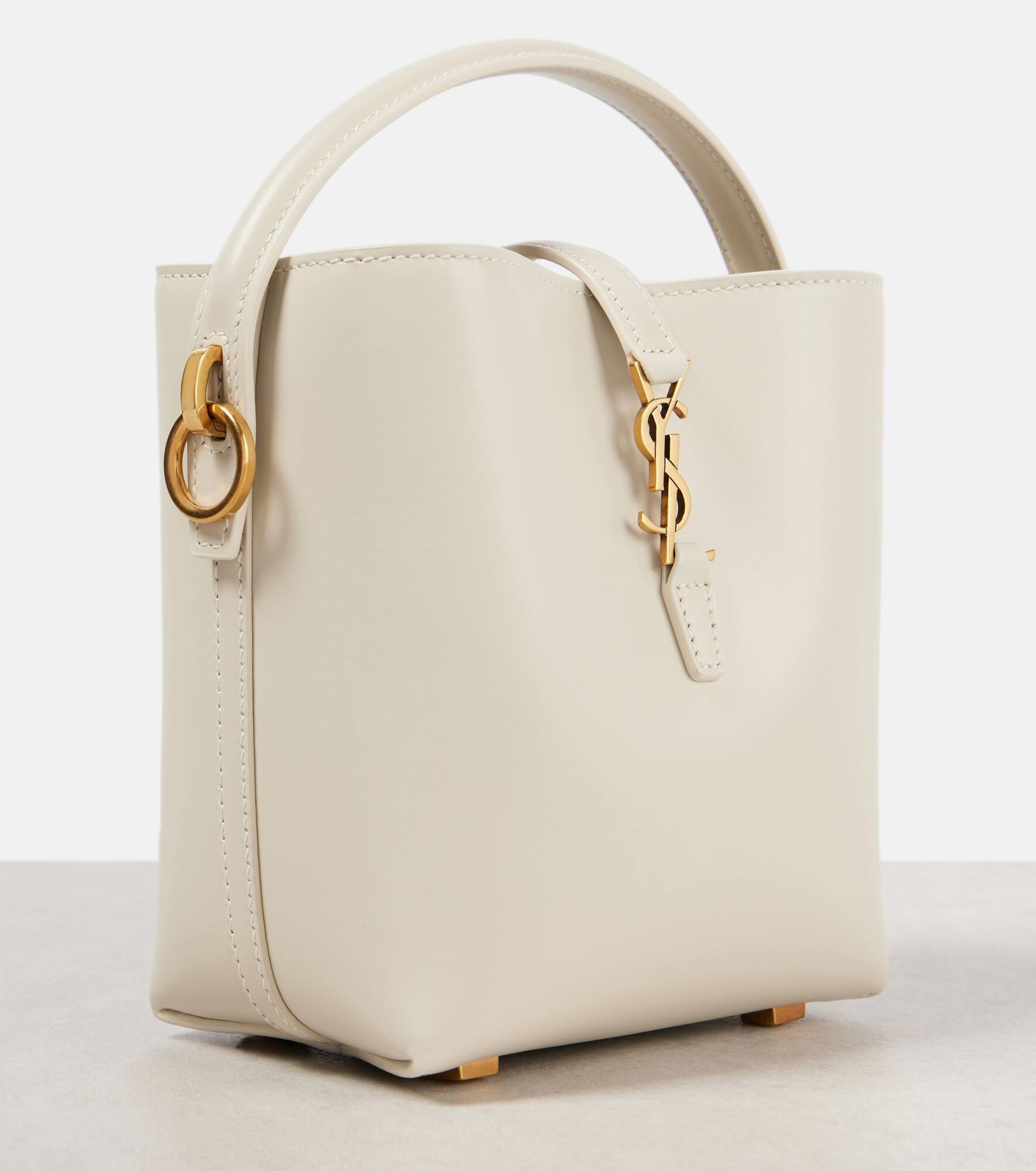 Le 37 Mini leather bucket bag - 6