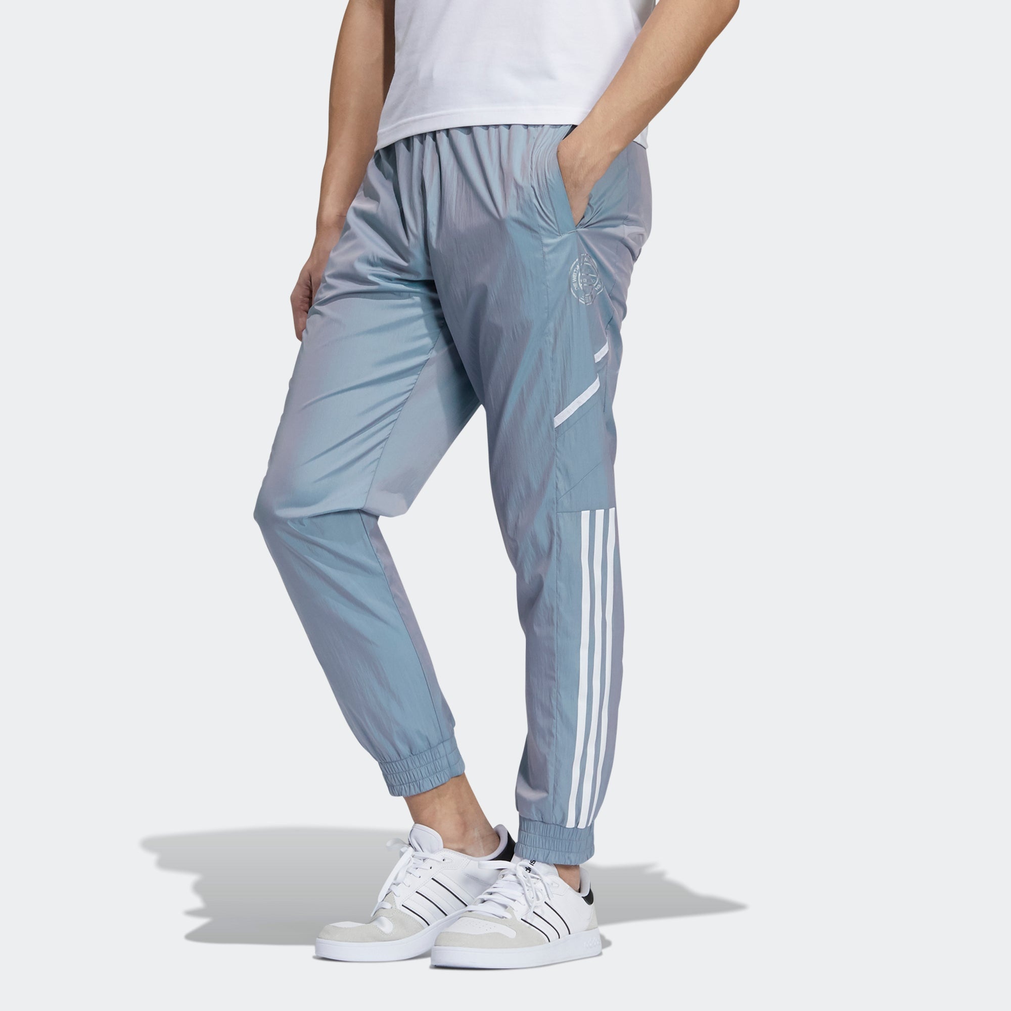 adidas neo M Hype Tp Q2 Casual Sports Side Stripe Running Long Pants light grey GP5716 - 2