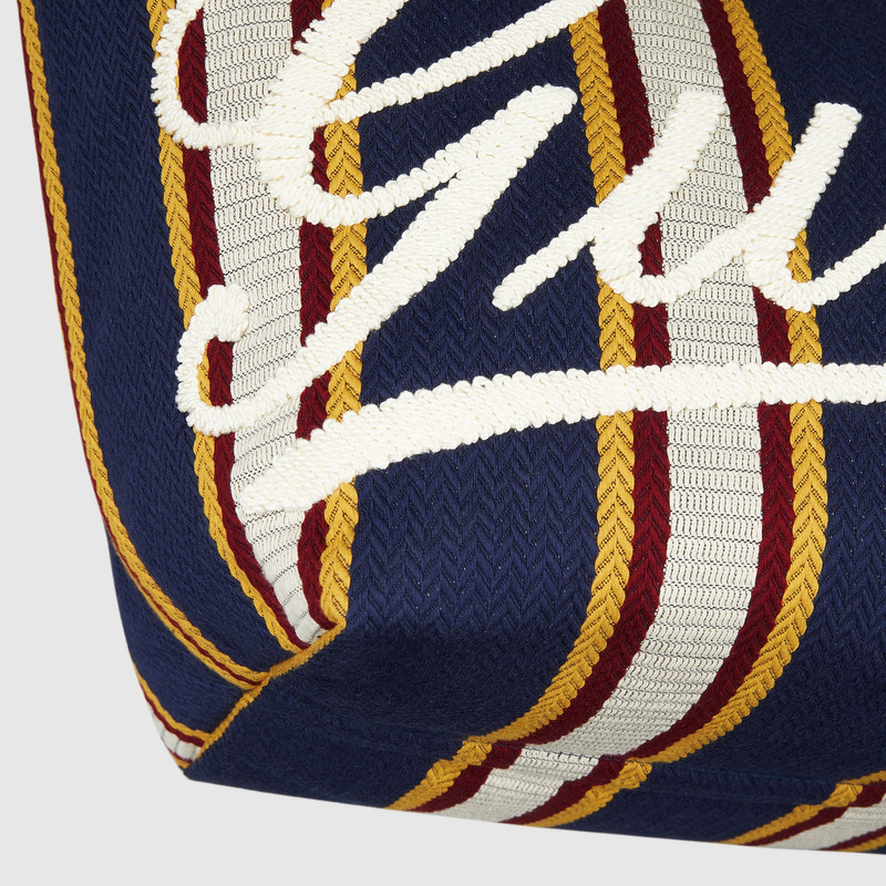 Embroidered medium canvas tote bag 9