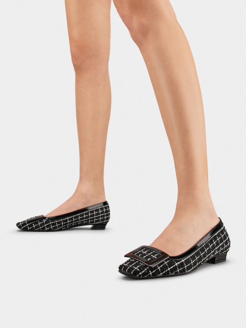 Roger Vivier Belle Vivier Ballerinas in fabric outlook