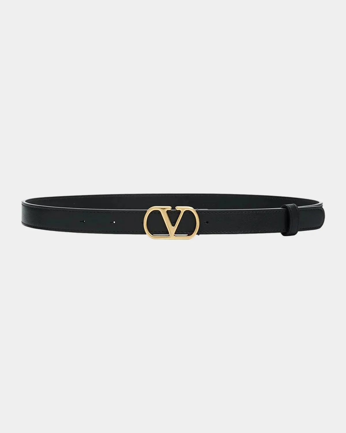 VLogo Signature Leather Belt, 20MM - 1