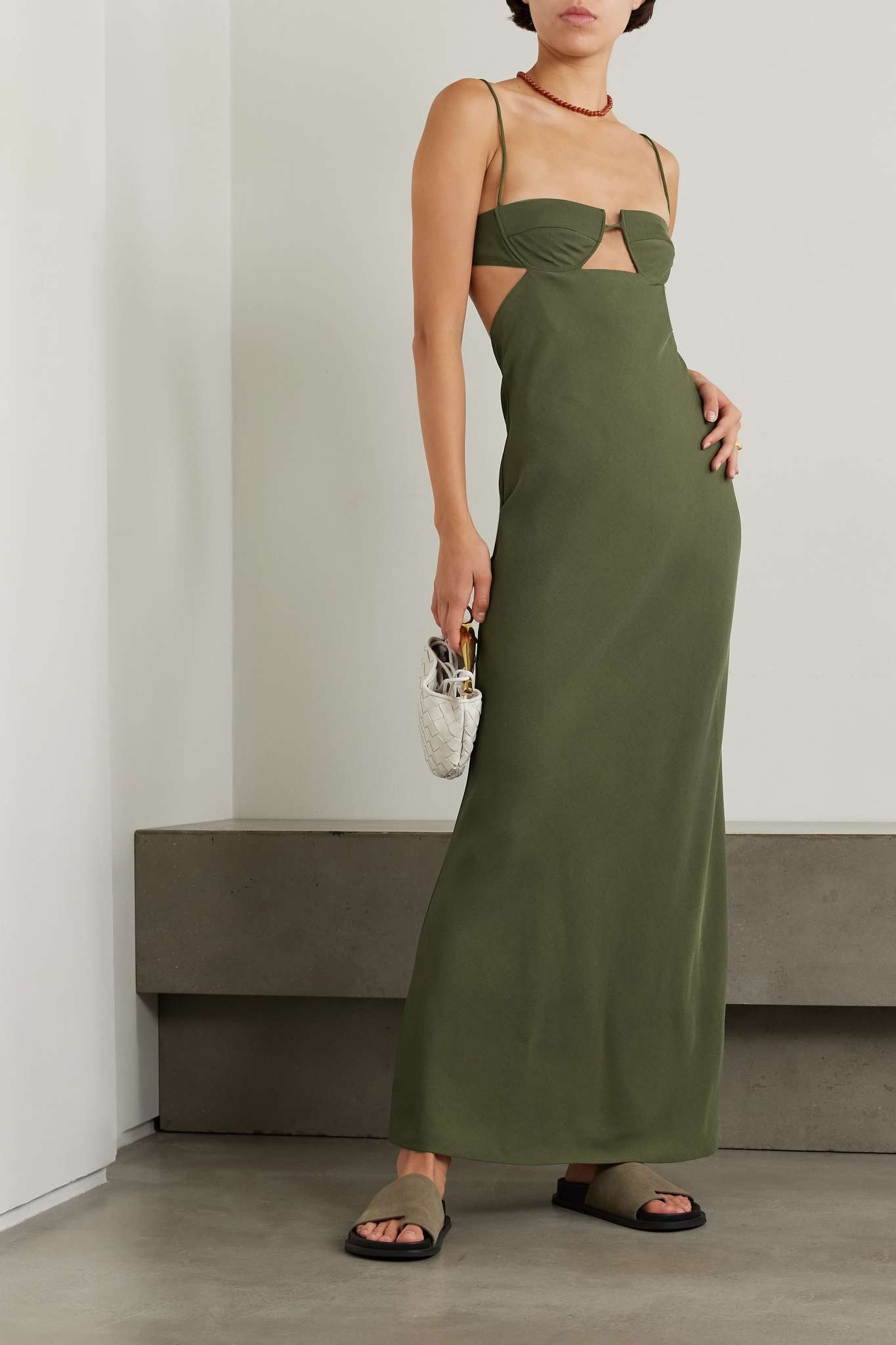 + NET SUSTAIN Resort cutout twill maxi dress - 2