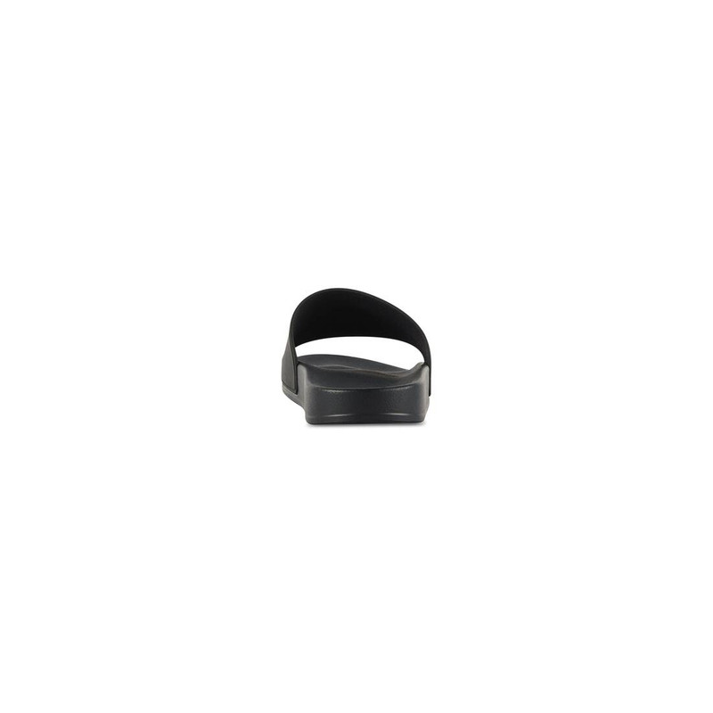 BALENCIAGA Men's Pool Slide Sandal in Black/fluo Green outlook