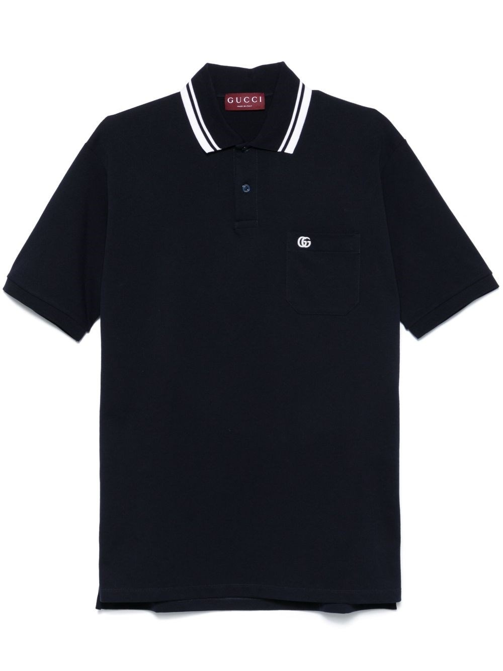 Cotton embroidered polo - 1
