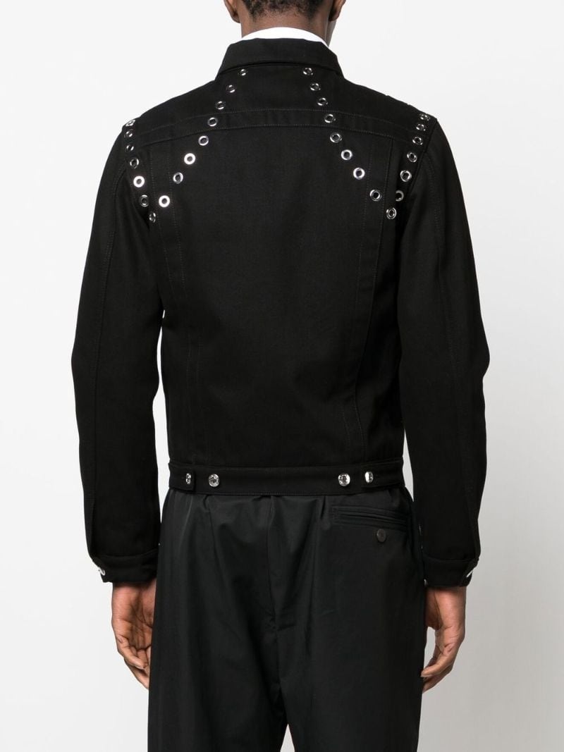 studded denim jacket - 4