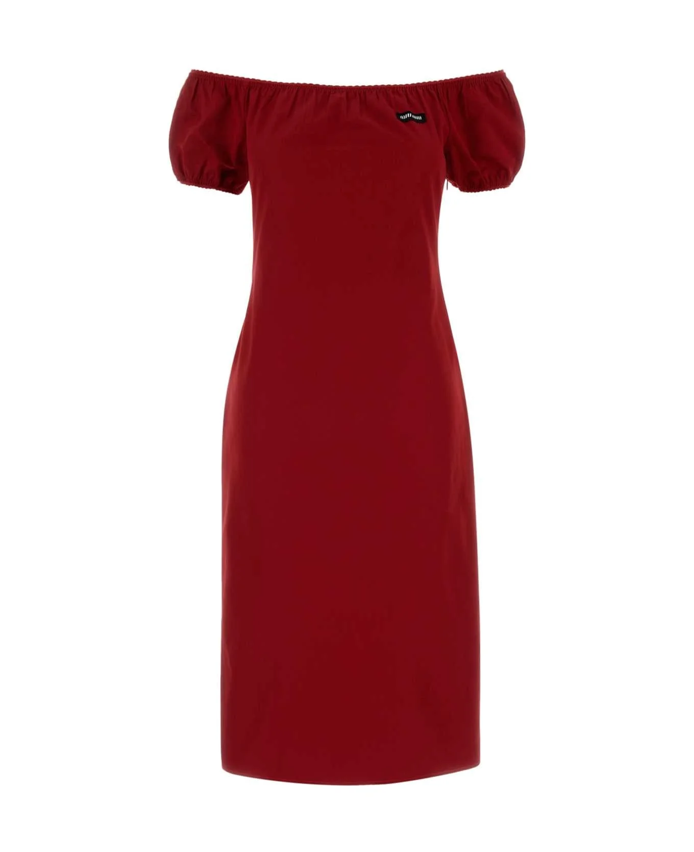 Red Poplin Dress - 1
