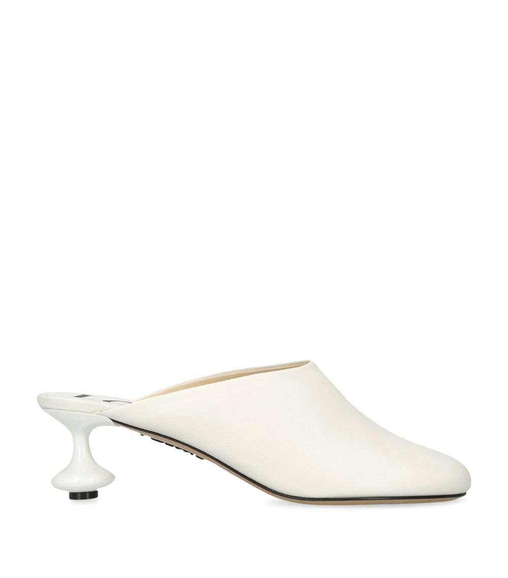 【LOEWE】 Toy 45 leather mules Toy 45 leather mules in burgundy - Loewe | Mytheresa