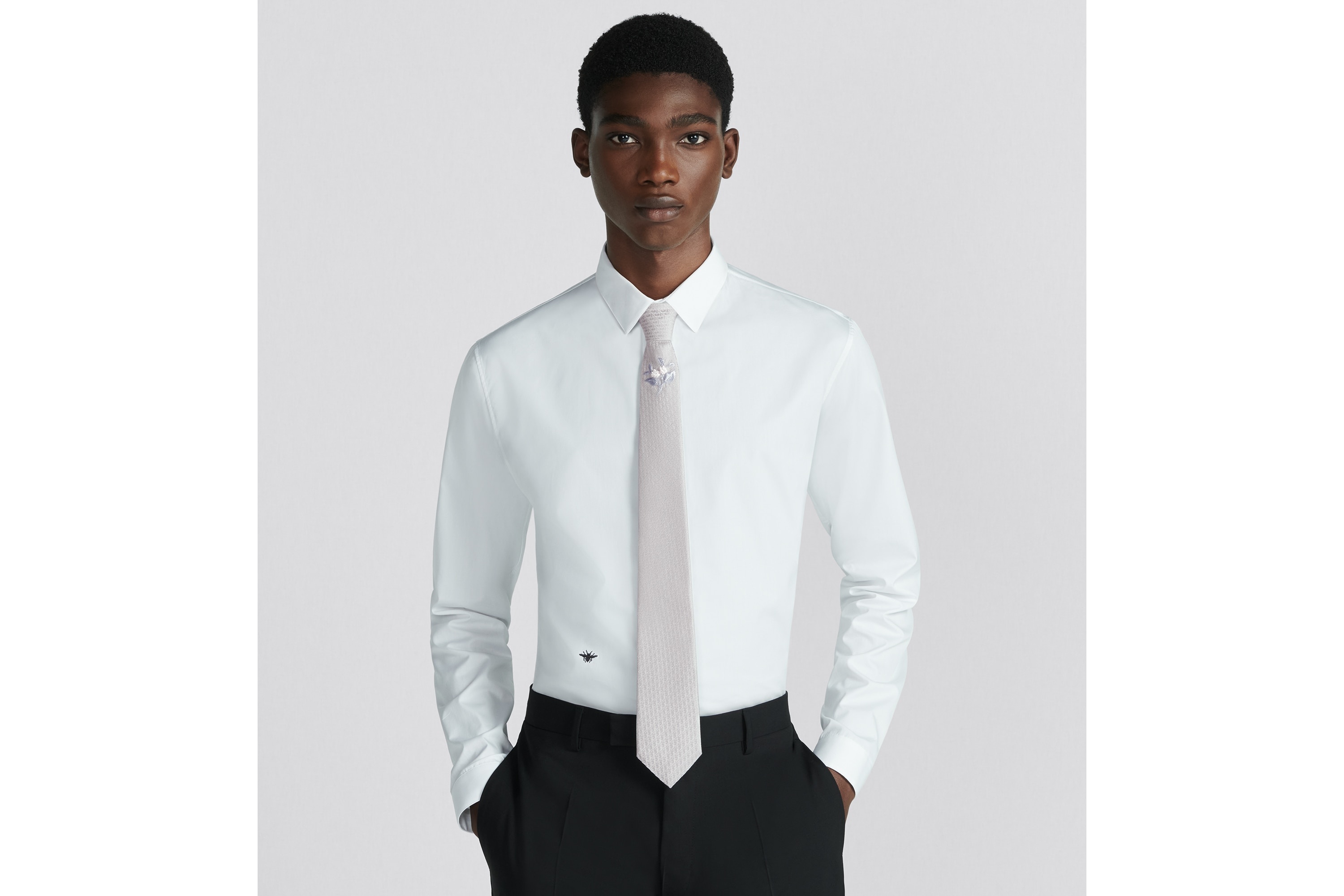 Dior Oblique Embroidered Tie - 4