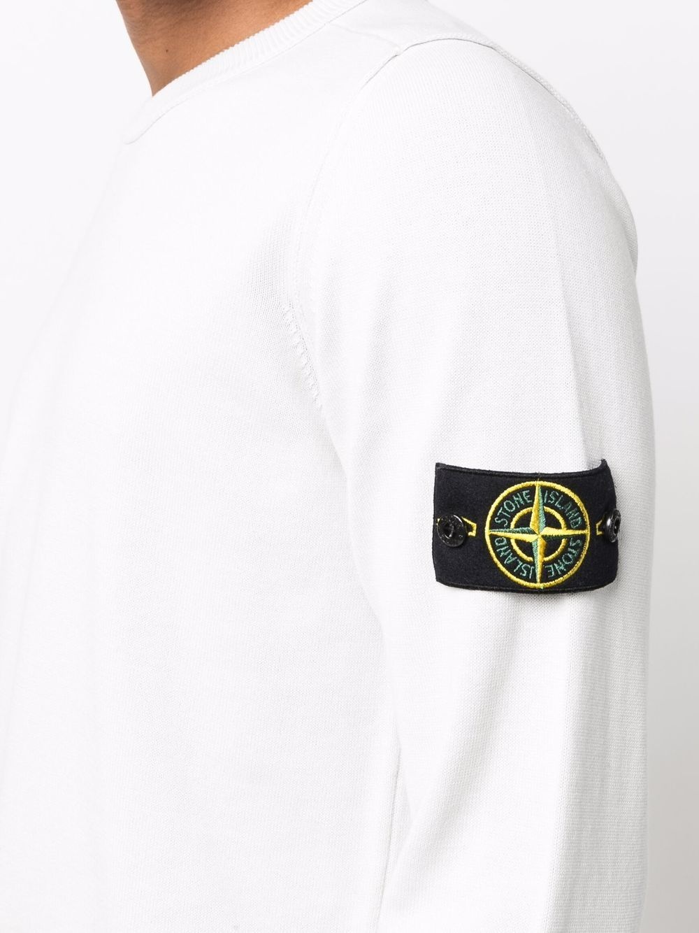 Compass badge crew-neck jumper - 5