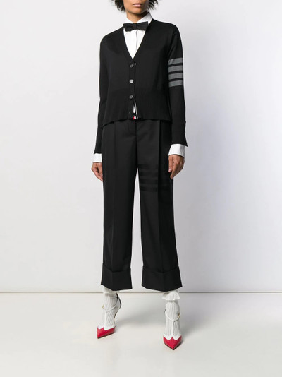 Thom Browne 4-Bar high-waisted trousers outlook