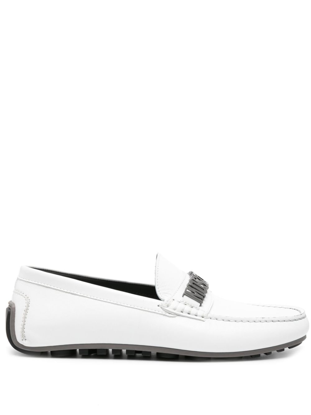 logo-embellished loafers - 1