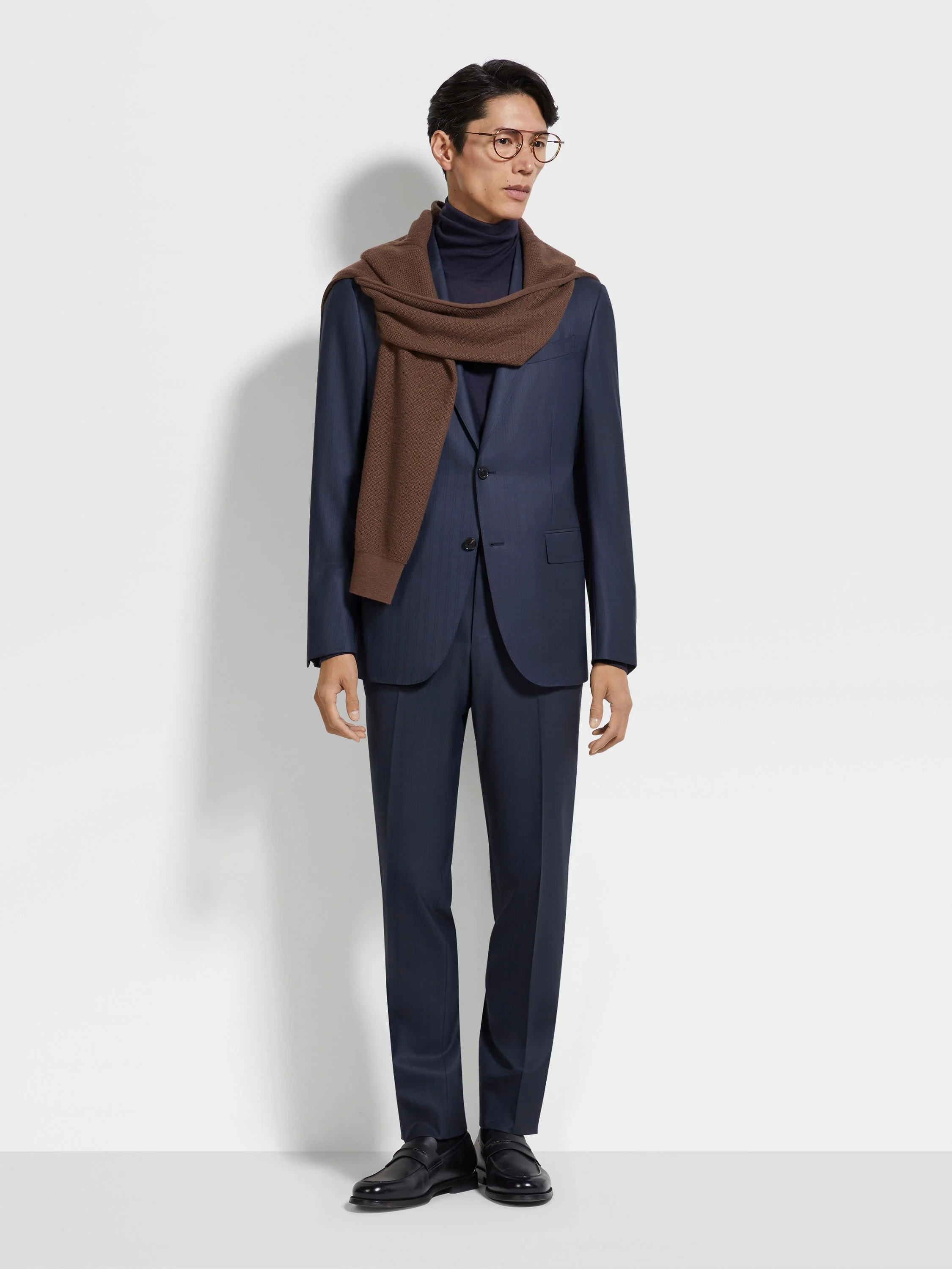 DARK BLUE 15MILMIL15 WOOL SUIT - 1