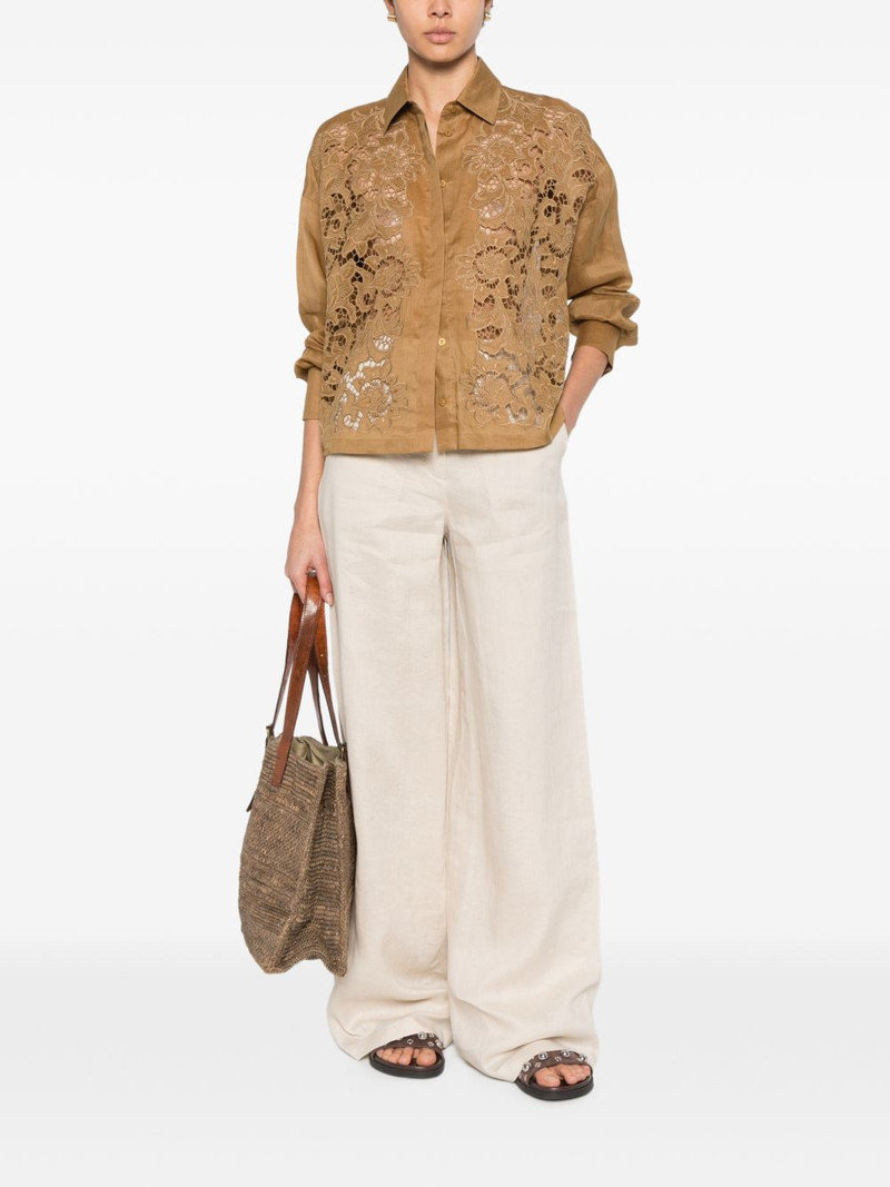 Max Mara Cali floral-embroidery shirt outlook