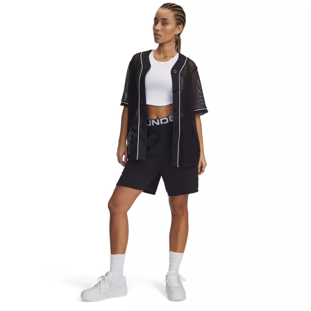 Women's UA Sportstyle Baseball Jersey - Black/White - 4