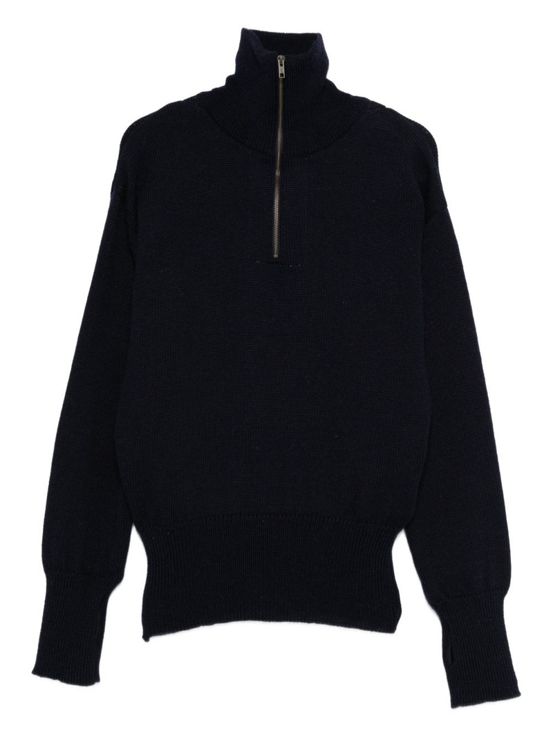 zip-neck sweater 1