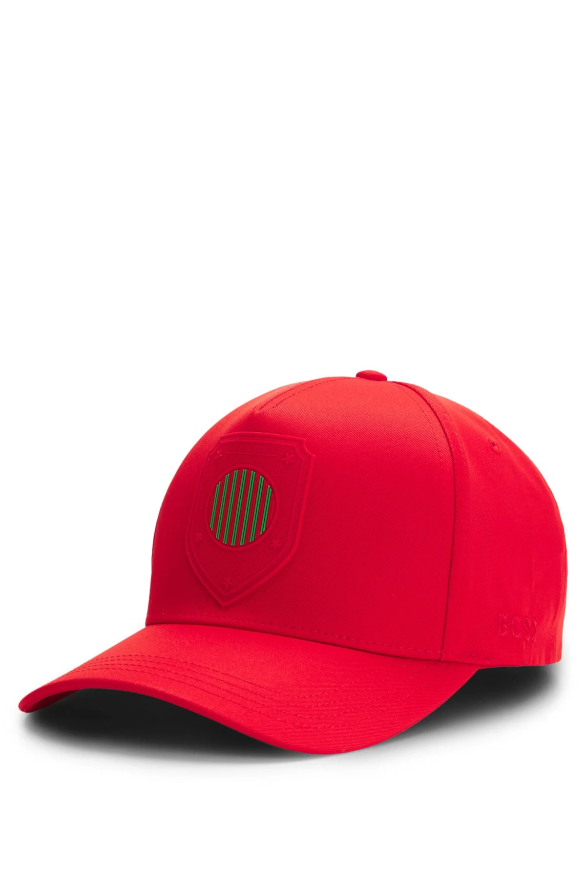 LOGO CAP IN LUSTROUS TWILL WITH COUNTRY-FLAG BADGE - 1