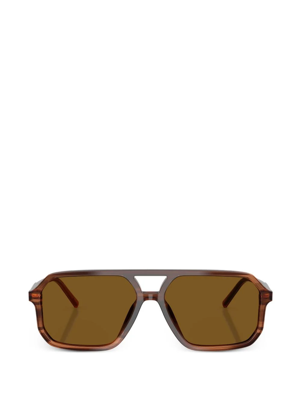 pilot-frame tortoiseshell sunglasses - 1
