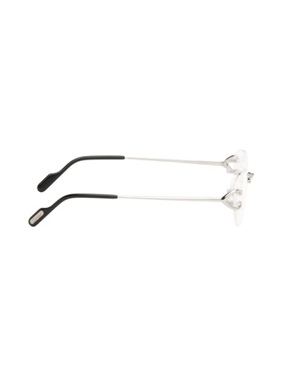 Cartier Silver Oval Glasses outlook