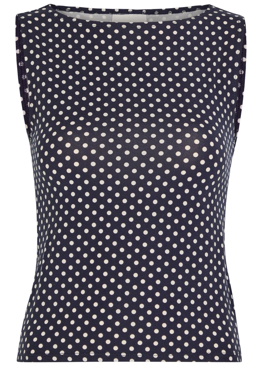 Reformation Dusk Polka dot Jersey top - 1
